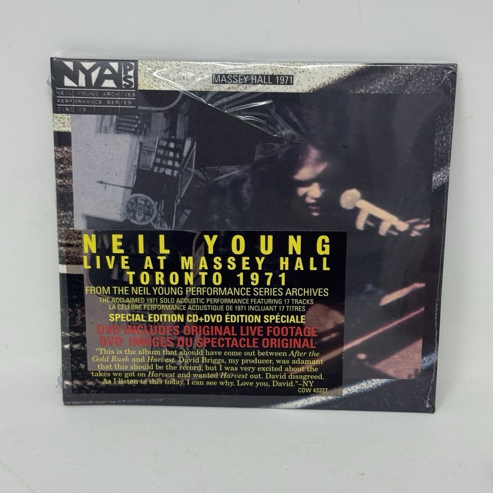 Neil Young - Live at Massey Hall‎ 1971 Special Edition CD + DVD Combo-Pak *NEW*